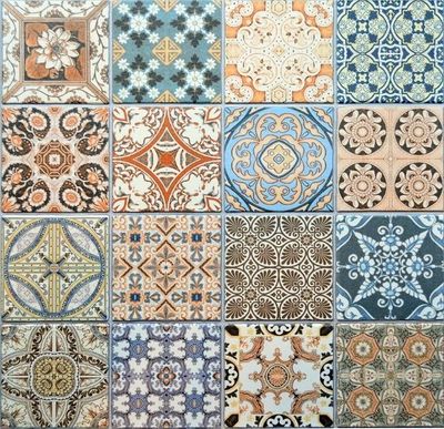 Paysanne - Moroccan style Mix Patterned Porcelain tiles