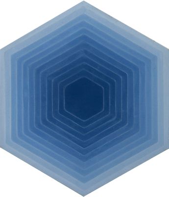 Four Elements - Hexagon - Blue