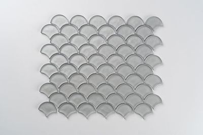 Aurora Glass Mosaic -  Fan - Grey