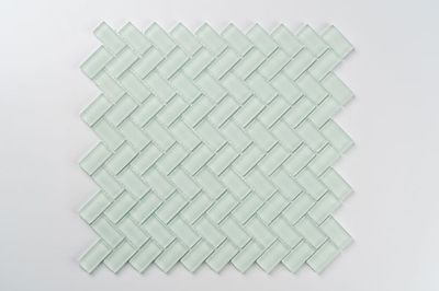 Aurora Glass Mosaic -  Herringbone  - Green