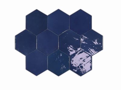 Zellige Hexa - Cobalt