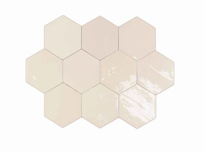 Zellige Hexa - White