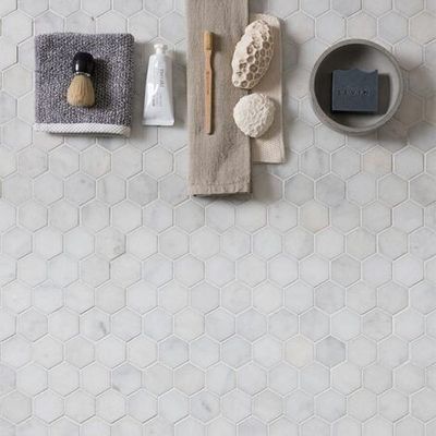 Long Island Marble small Hexagon Mosaic