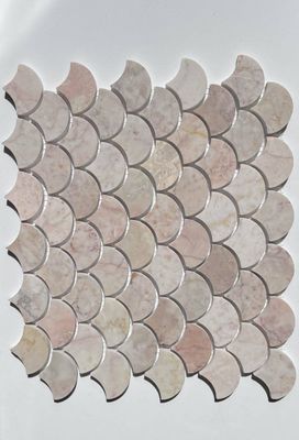 Pink Marble - Fan Mosaic