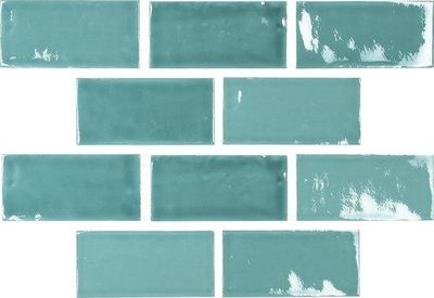 Memories  - Moments Crackle Glaze  - Acqua - Brick