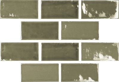 Memories  - Moments Crackle Glaze  - Victorian Green - Brick