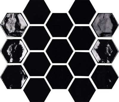 Memories  -  Dawn Crackle Glaze  - Night - Hexagon