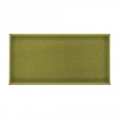 Pudding Bowl Crackle Glaze - Olive Green -  7.5 x 15 cm