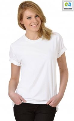 Trigema - Women&#039;s T-Shirt (RoundNeck-ClassicCut) - 100% Organic Cotton - White 2020