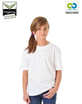 Trigema - Children&#039;s T- 100% Organic Cotton - White