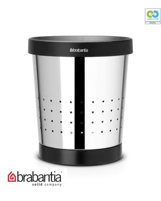 Brabantia - Conical Brilliant Steel Waste Paper  Bin - 5L