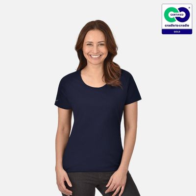 Women&#039;s Navy Round Neck T-Shirt - 2021