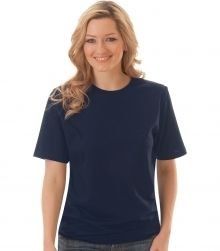 Trigema - Women&#039;s T-Shirt (RoundNeck-ClassicCut) - 100% Organic Cotton - Navy 2020