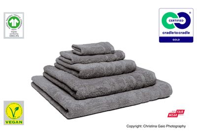 Mary Rose - Organic, Fair Wear &amp; Vegan - Bath Sheets and Towels - Anthracite Grey
