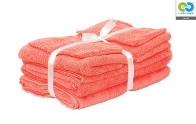 Clarysse - Coral - Twin Towel Pack