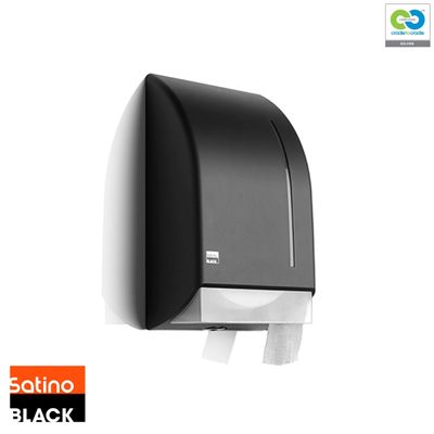 Satino Black - Jumbo Toilet Paper Dispenser