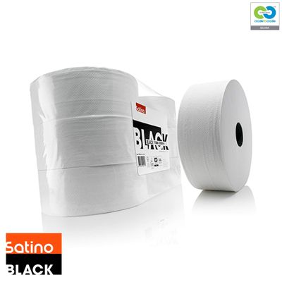 Satino Black - 380M Jumbo Toilet Rolls