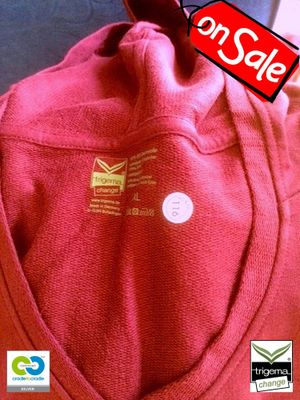 SALE (ONE ONLY) - Womans XL Cradle to Cradle Certified&trade; Sangria Hooded Sweater