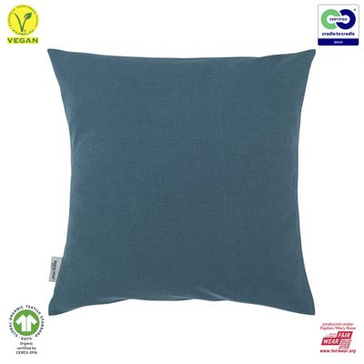 Mary Rose - Organic, Fair Wear &amp; Vegan - Cushion Covers - Night Blue