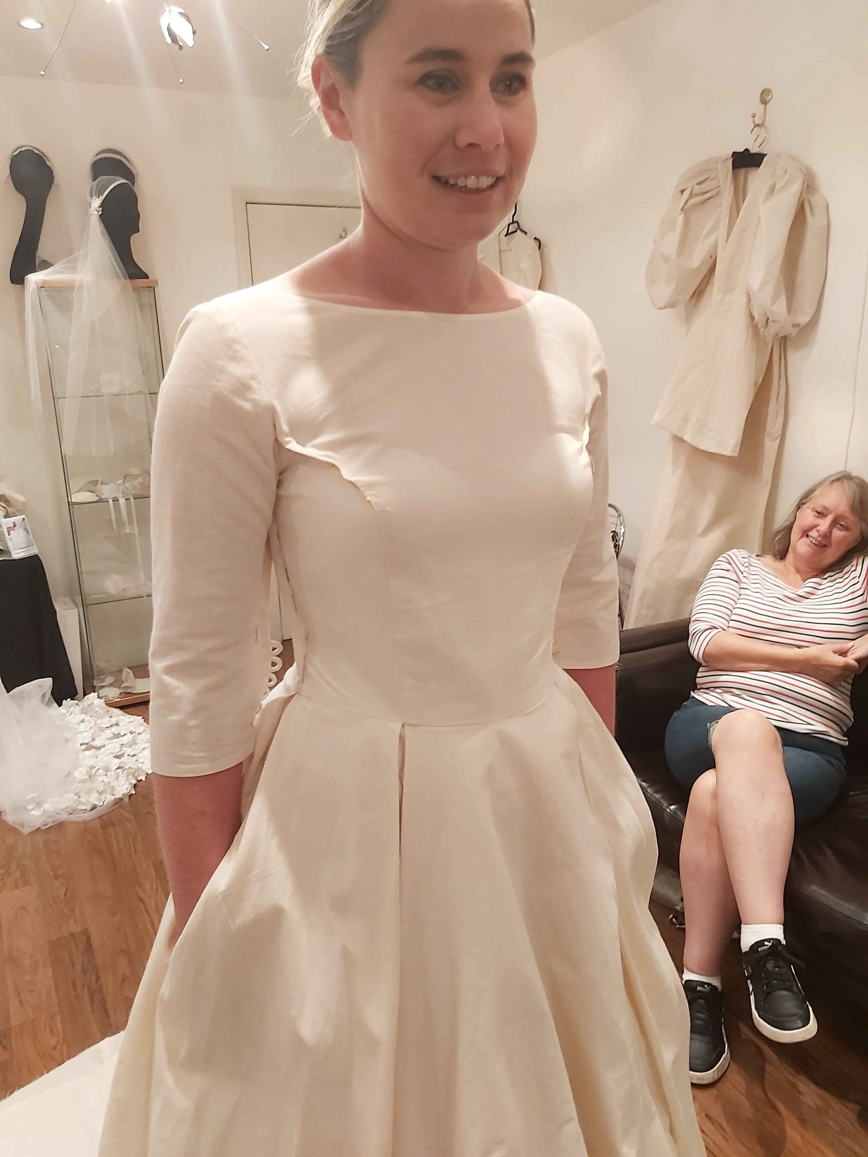 Real Bride, Bespoke Wedding Gown, Wedding Dress Fitting,