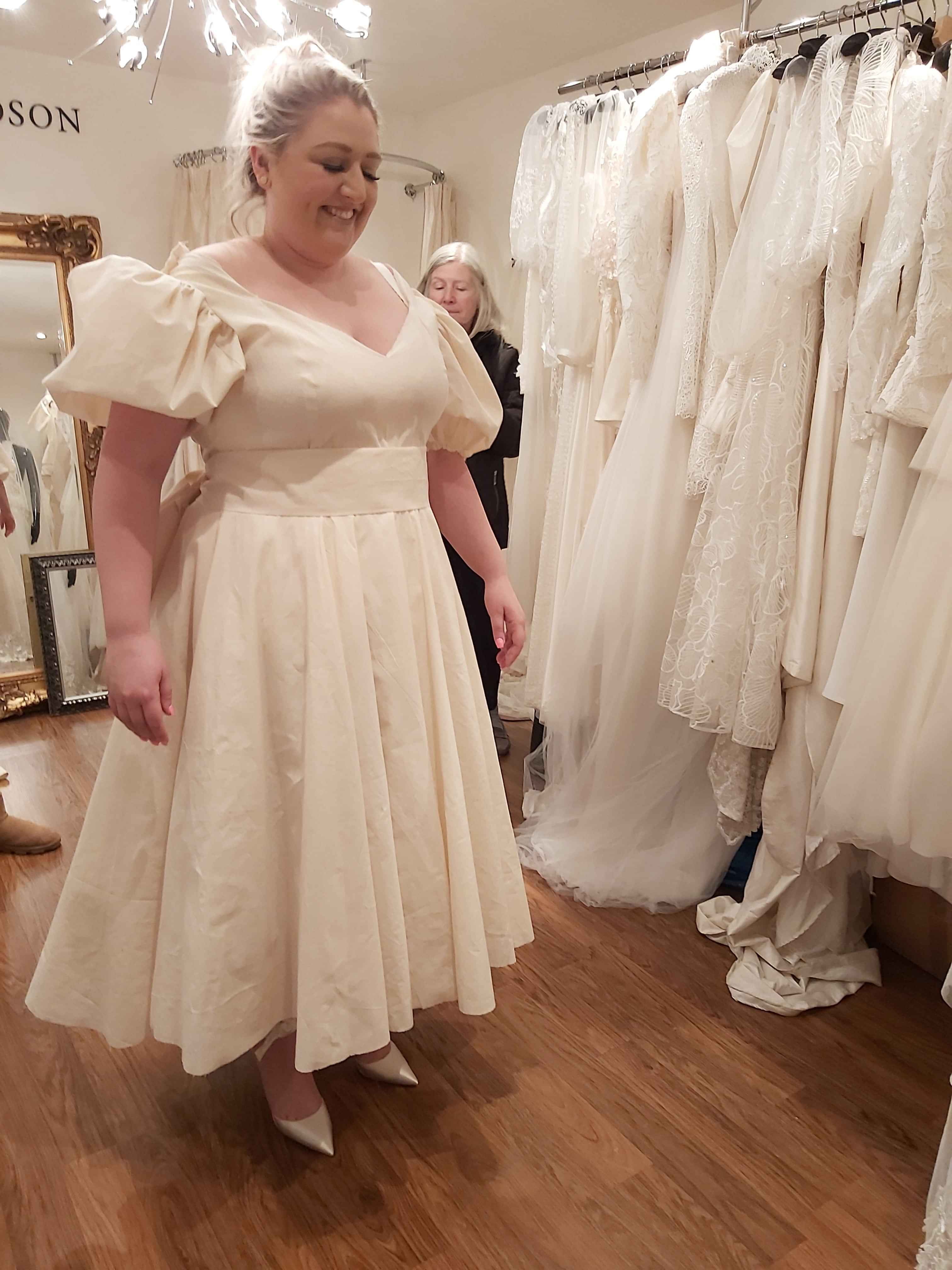 Bespoke Wedding Dress, Wedding Dre ss Fitting, Calico toile