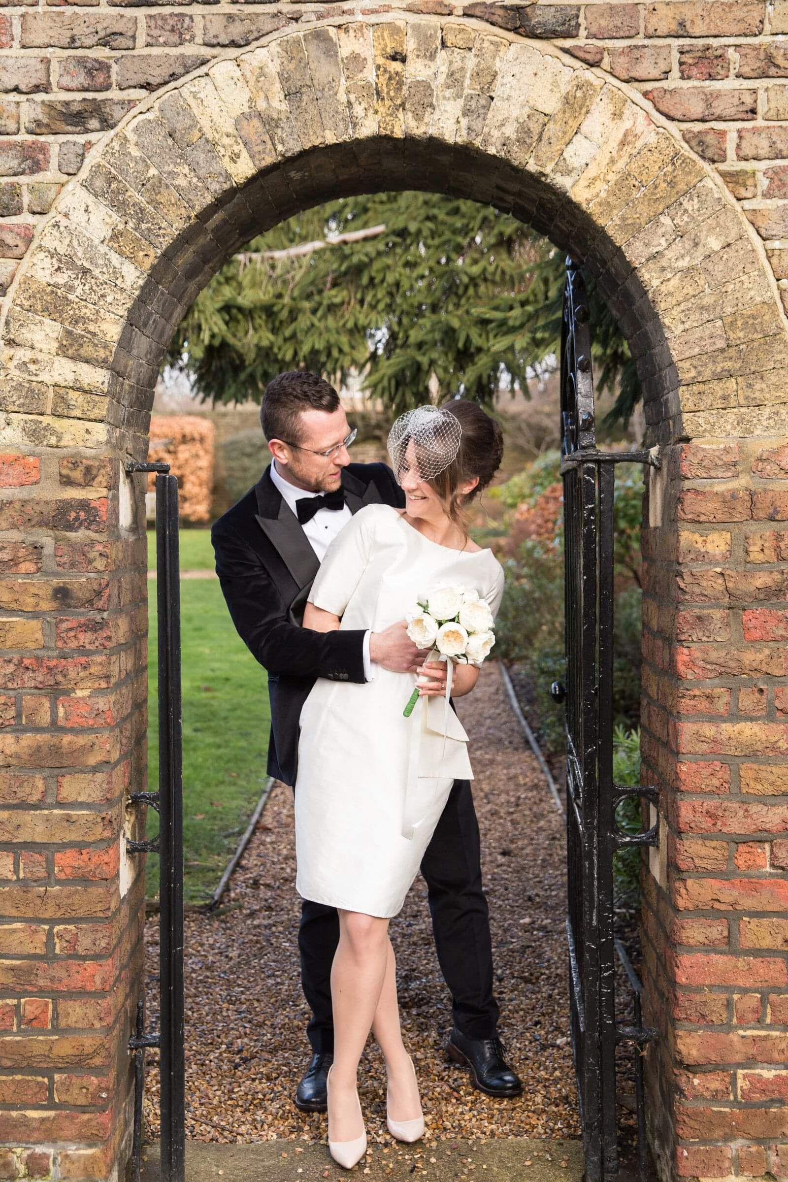 silk wedding dress by Kate Edmondson