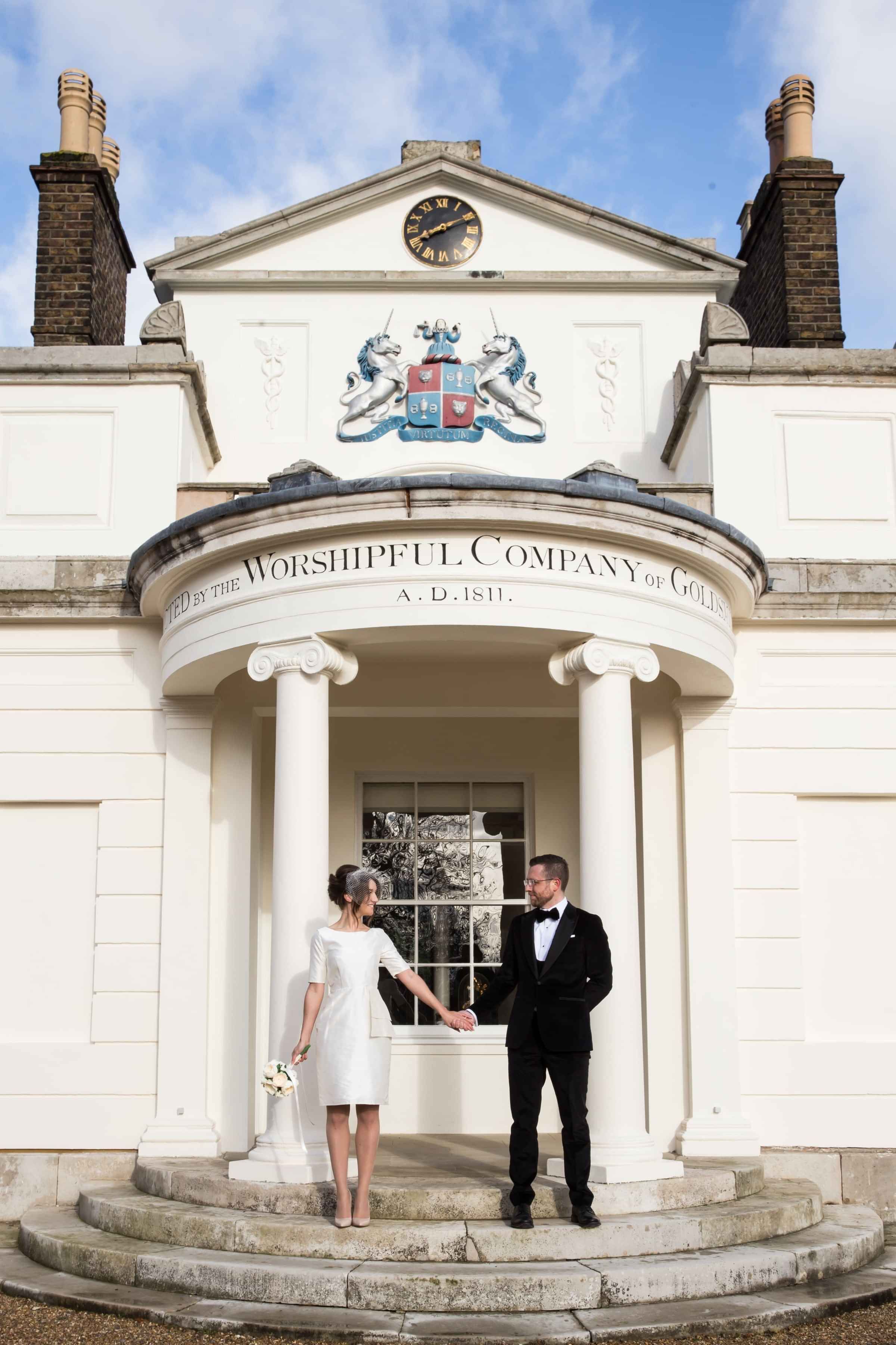 50s inspired short silk wedding dress www.kateedmondsonbridal.co.uk