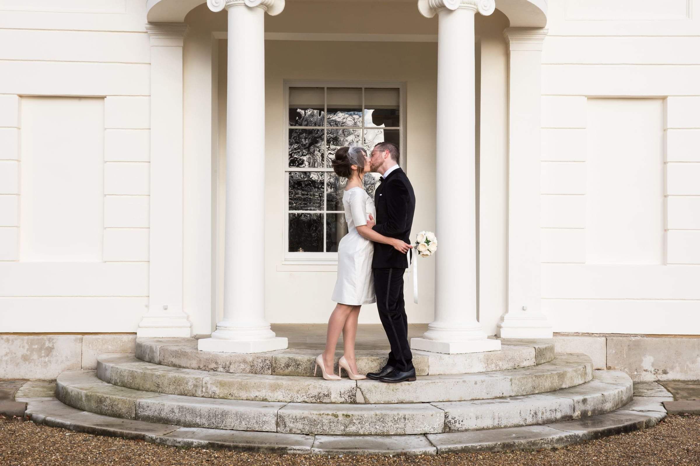 knee length white silk dress www.kateedmondsonbridal.co.uk