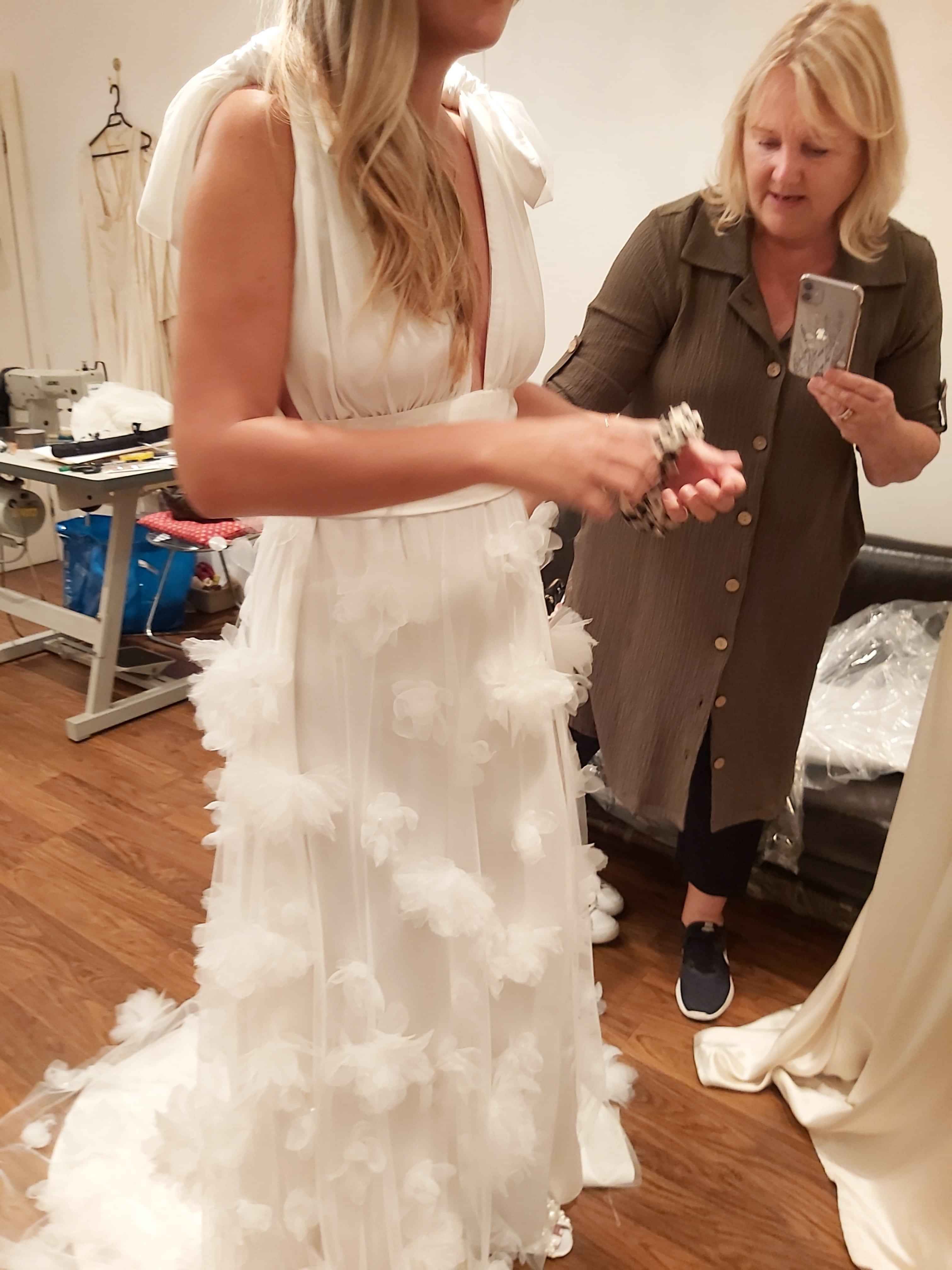 Real brides, UK wedding dress designer, bespoke wedding dress, Custom wedding dress, Acton, West London