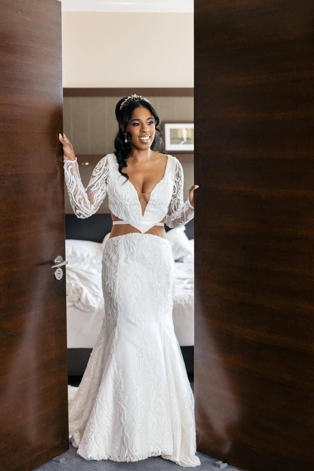 real brides, uk wedding dress designer, bespoke wedding dress, wedding dress accessories 