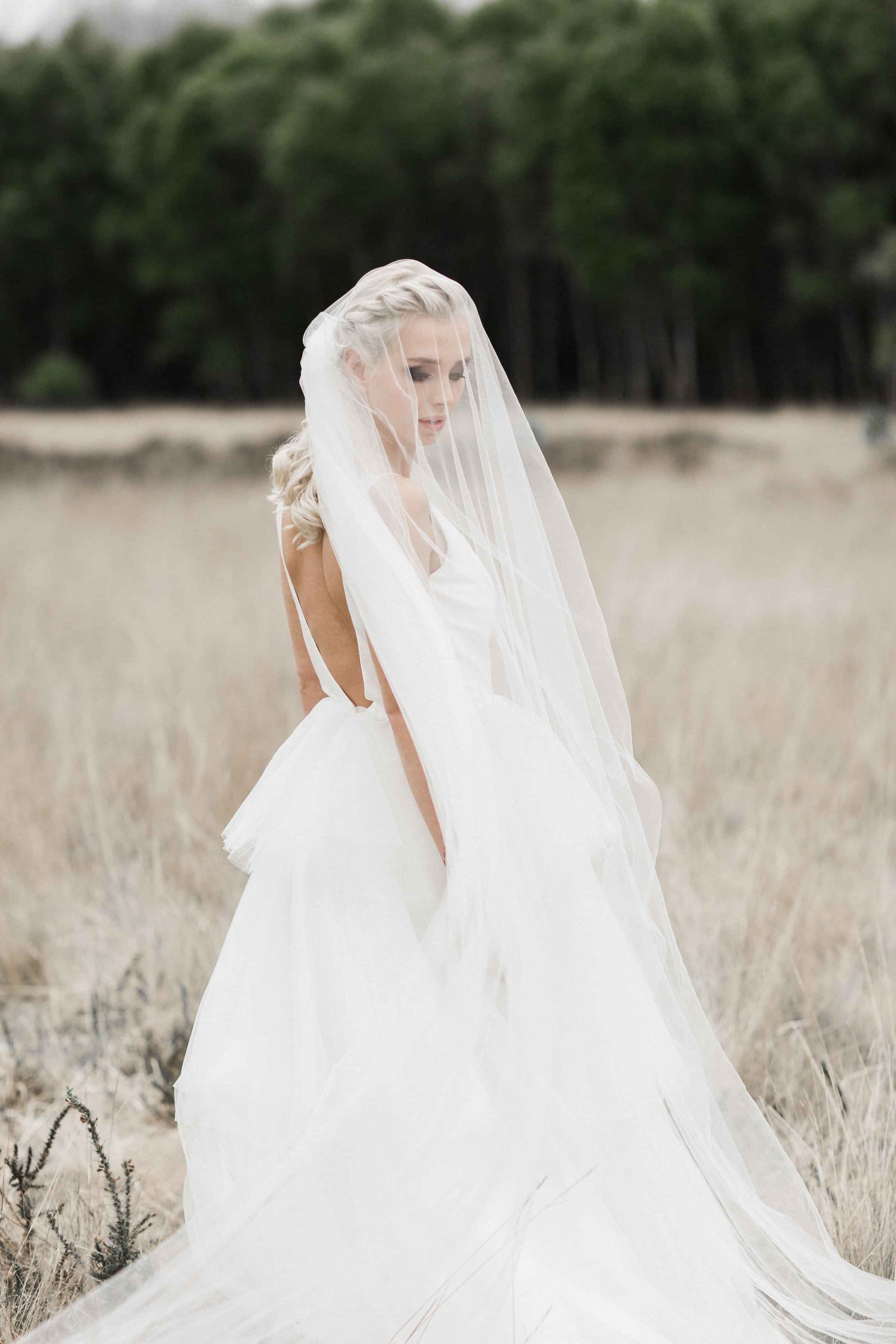 boho chic, wedding dress, wedding veil