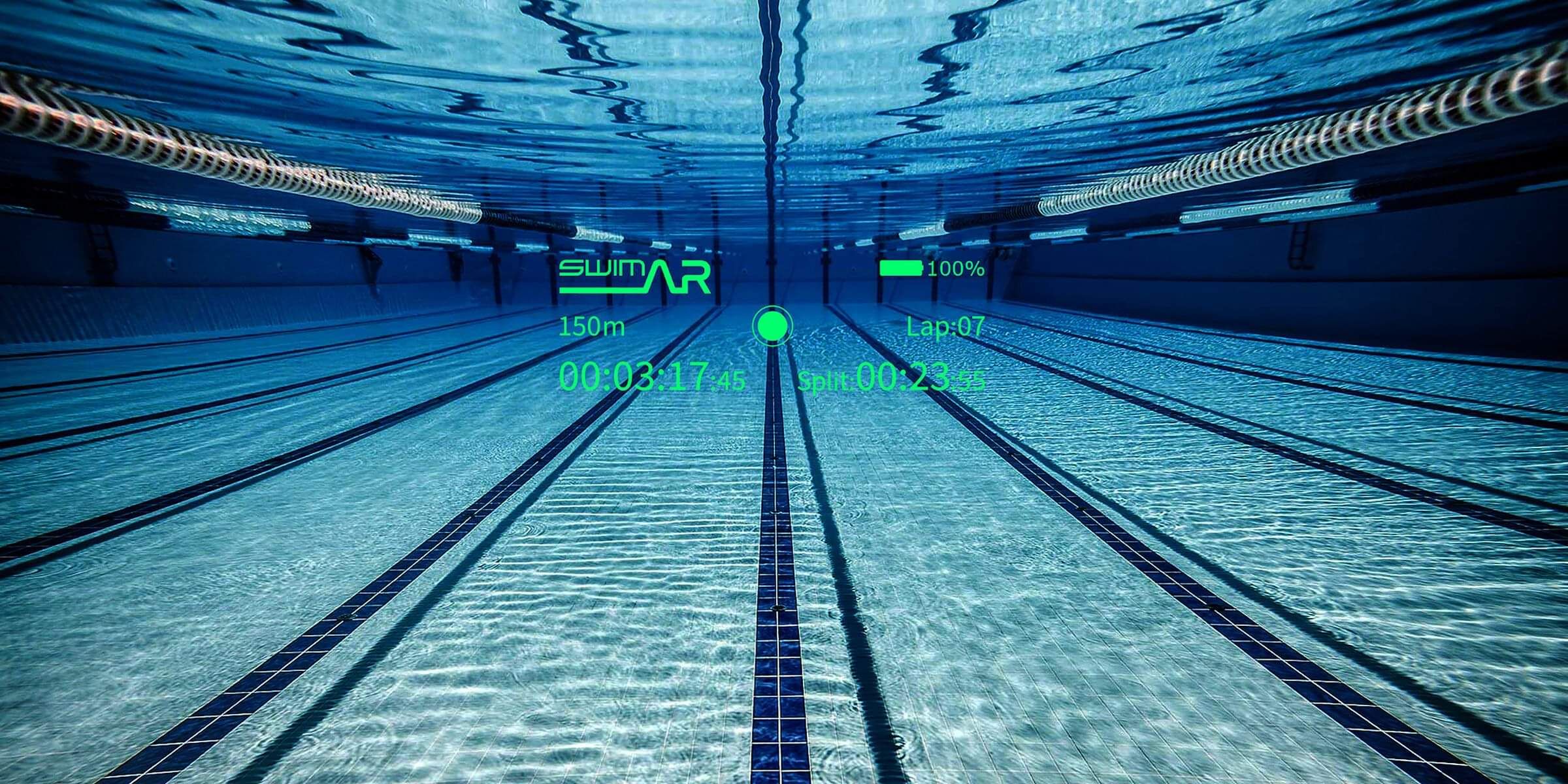 A visual of SwimAR presenting live data