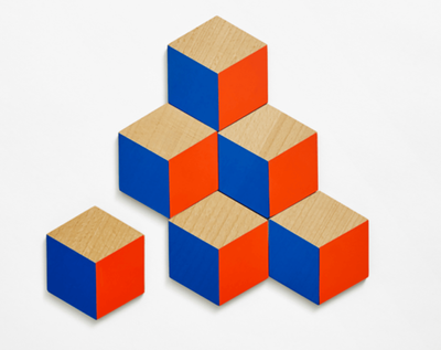 Areaware - Red and Blue Table Tile Coasters