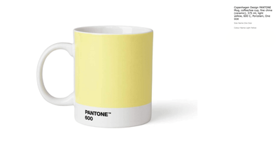 PANTONE MUG - Light Yellow 600 Code: 101040600