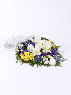 Funeral Flowers in Cellophane