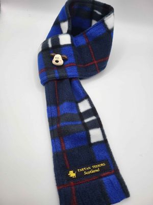 Fleece Scarf - Royal Blue Tartan