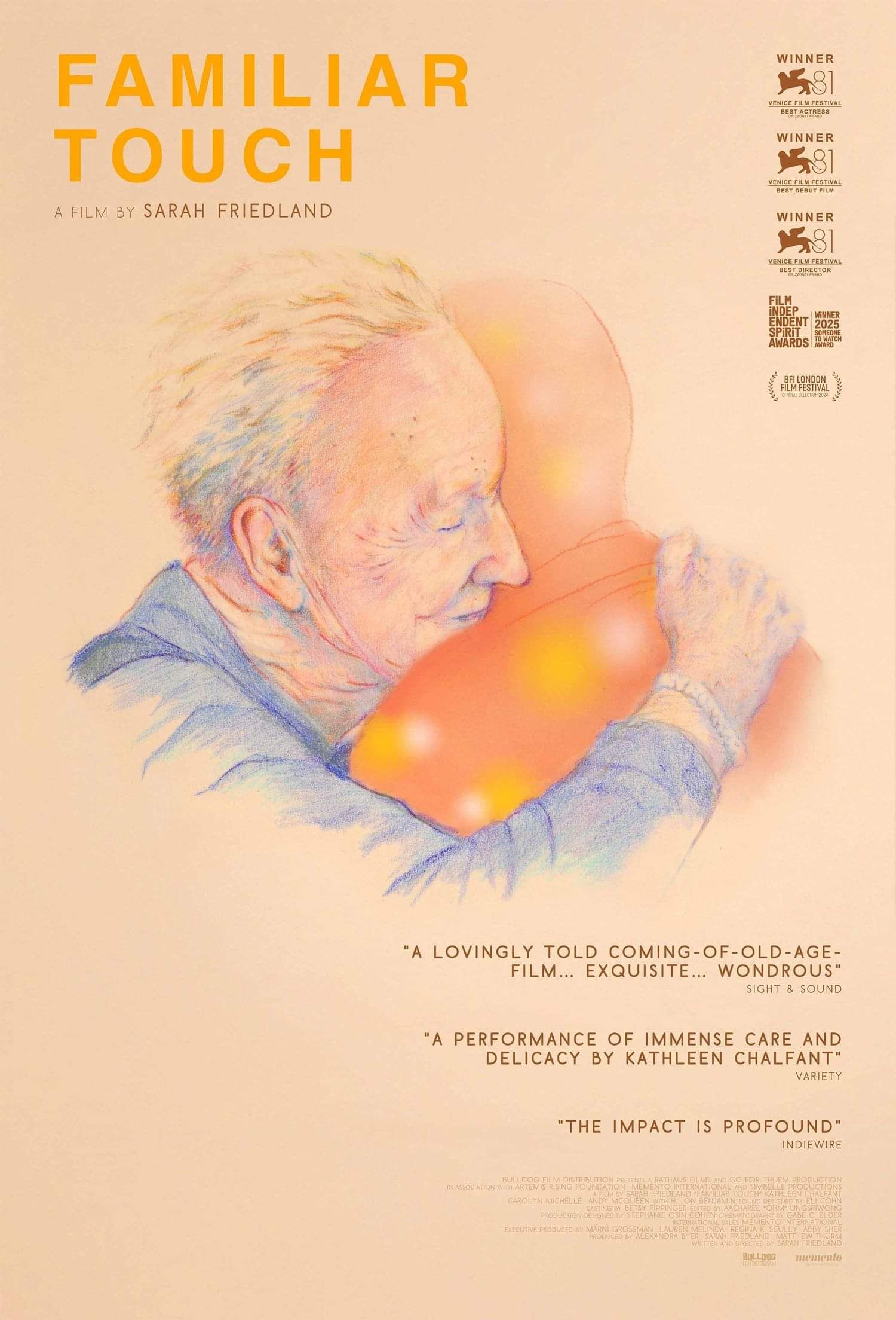 FAMILIAR TOUCH – Award-Winning Coming-Of-Old-Age Drama From Sarah Friedland