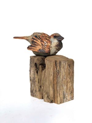 Sparrow 4 Bird sculpture Simon Griffiths