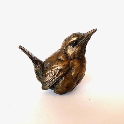 A Wren 2 in cold cast bronze