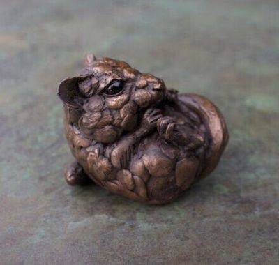 Dormouse 1 in cold cast bronze