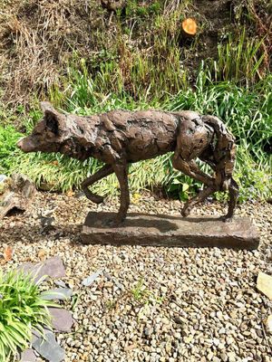 Bronze (Foundry) Life size wild dog 2,  limited edition 1 0f 12