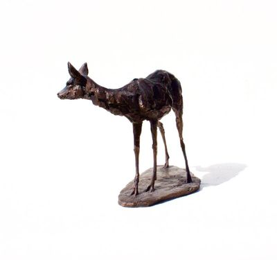 Roe Deer Doe in cold cast bronze, edition  11 of 48