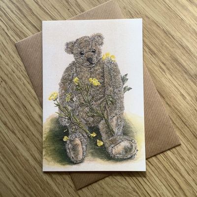 Humphrey Buttercup Bear Greetings Card