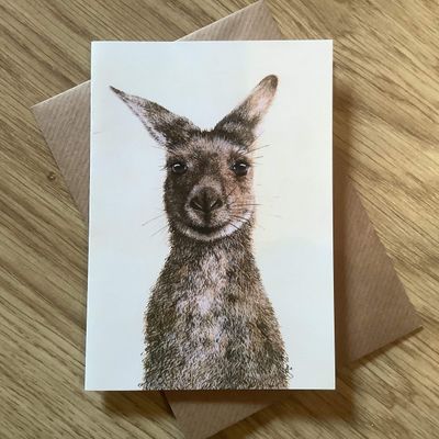 Kenny the Kangaroo Greetings Card
