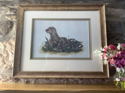 Oscar the Otter Original Painting
