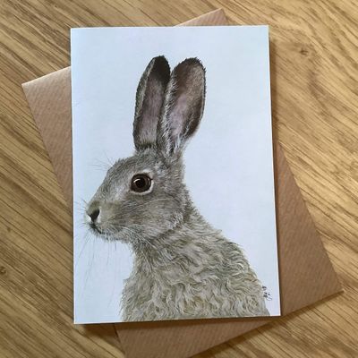 Hartley the Hare Greetings Card