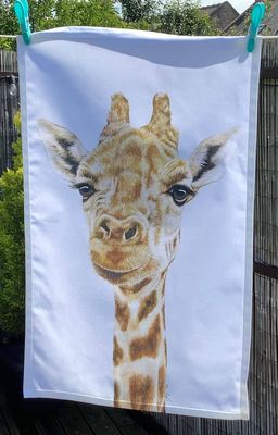 &ldquo;Gerald the Giraffe&rdquo; 100% Cotton Tea Towel