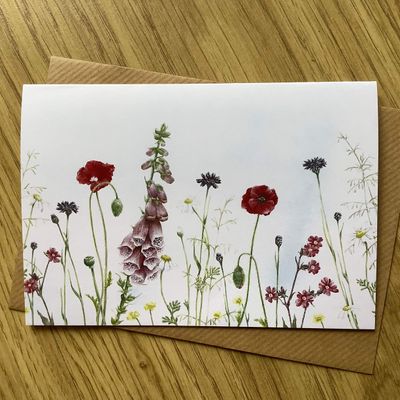 Flower Meadow Greetings Card