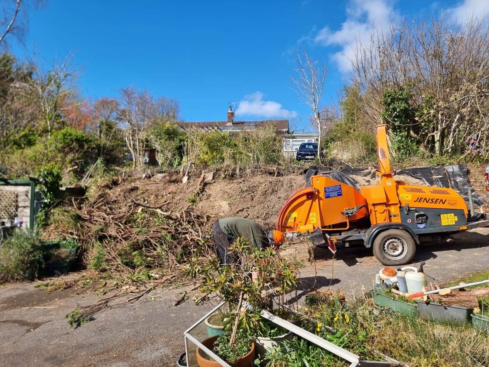 Wood-chipping service in Plymouth