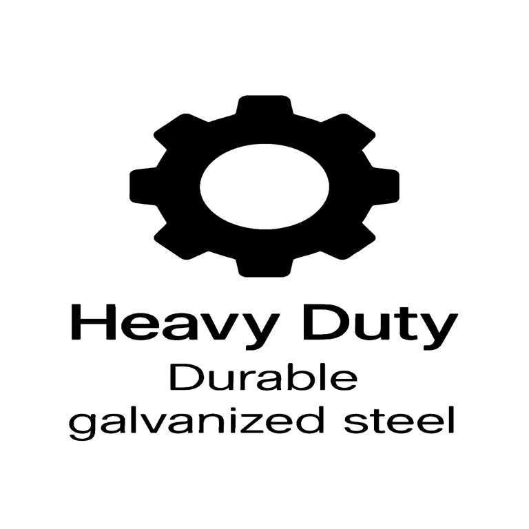 Heavy duty galvanised steel fencing icon – built for durability on UK sites